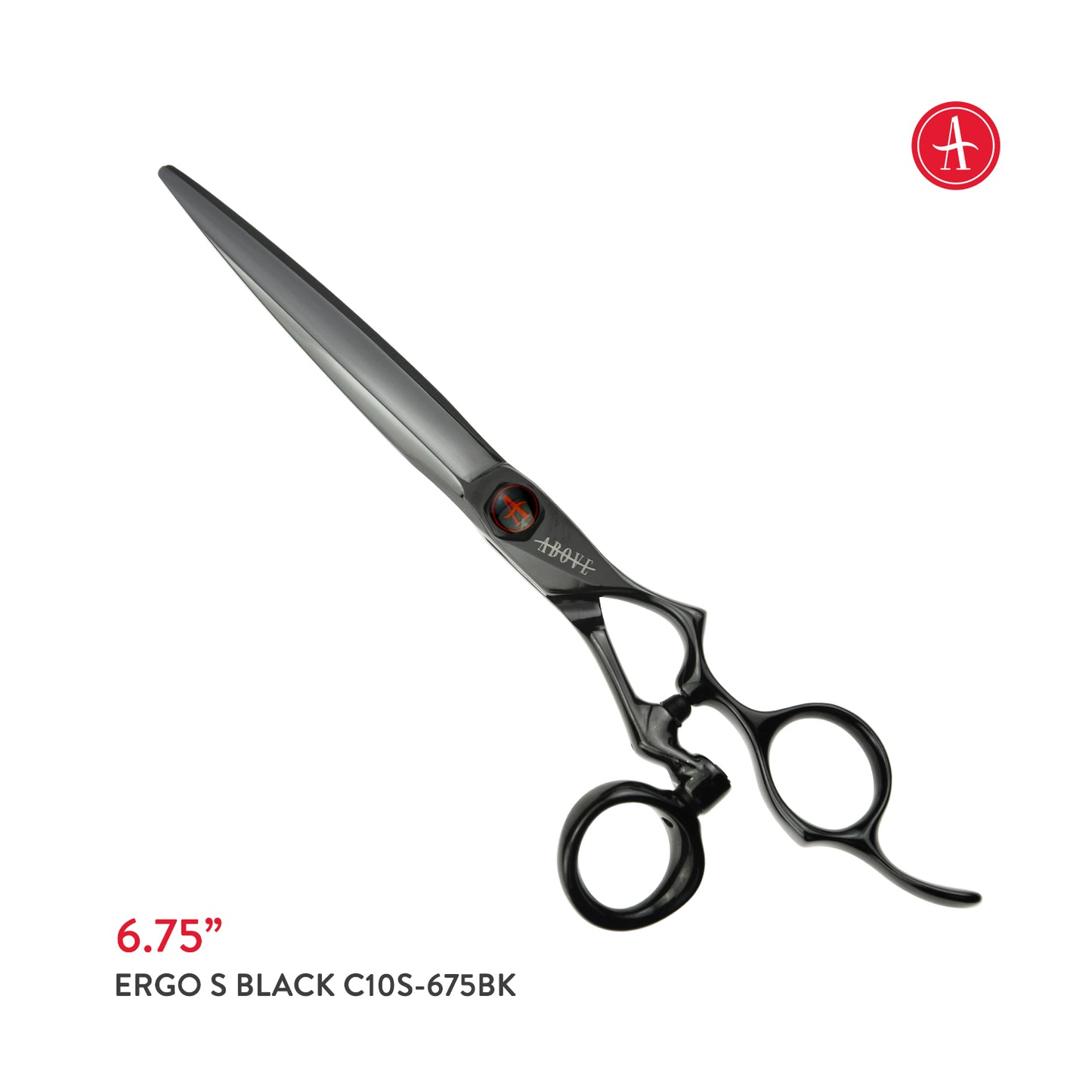 Above ErgoS Black Swivel Hair Cutting Shears – 6", 6.75"