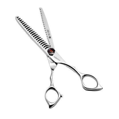 Above Flipper 21TT No-Line Dual Tooth) Blending Shears – 6.0"