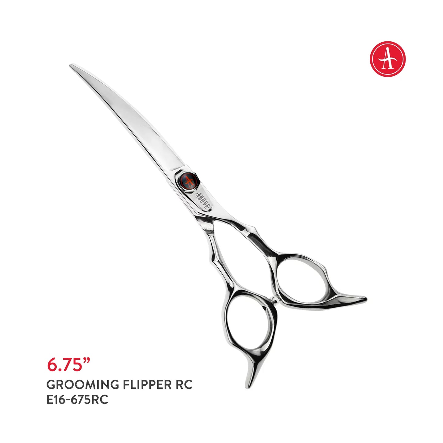 Above Elite Pet Grooming Flipper Radical Curve Shears – 6.75"