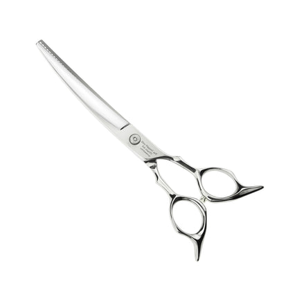 Above Elite Pet Grooming 40T Flipper Curved Blending Shears - 7"