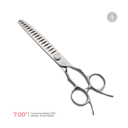 Above Master Pet Grooming 16T Curved Chunker Shears – 7"