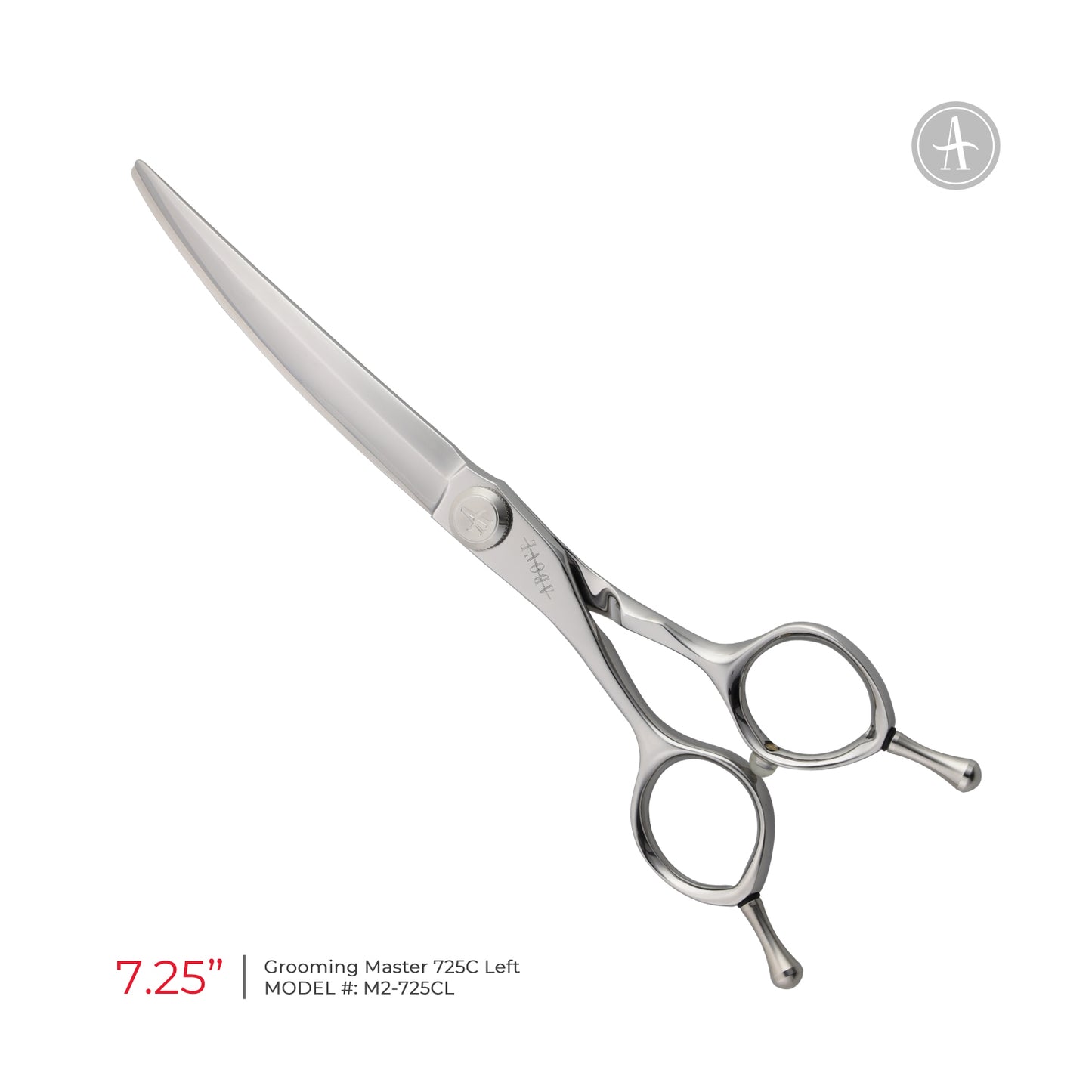 Above Master Pet Grooming Curved Lefty Shears – 7.25"